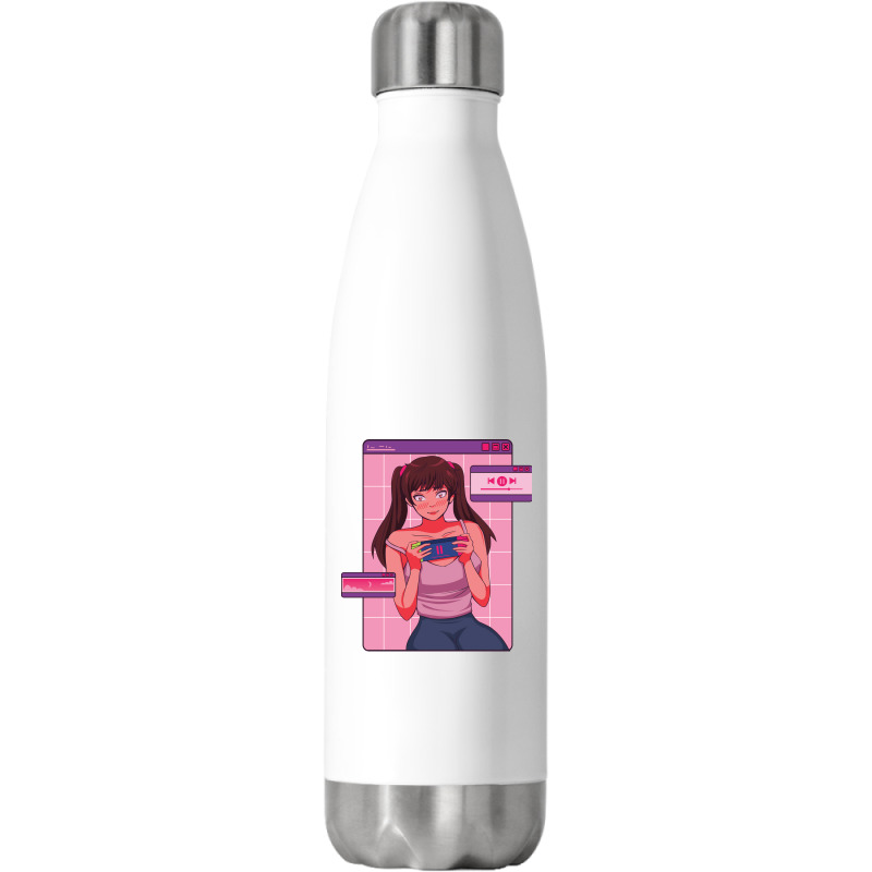 Love In Otome Music Stainless Steel Water Bottle | Artistshot