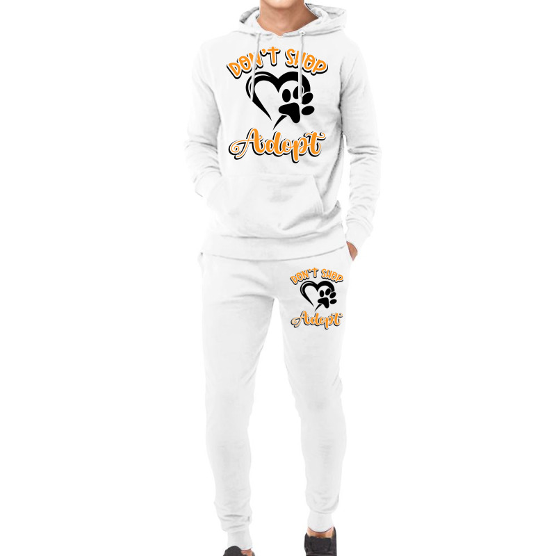 Dont Shop Adopt Animal Rights Rescue Humor Hoodie & Jogger Set | Artistshot