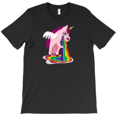 Unicorn Rainbow T-shirt Designed By Dirja Lara Amerla