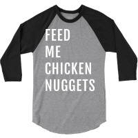 Feed Me Chicken Nuggets Hippie 3/4 Sleeve Shirt | Artistshot