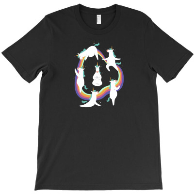Unicorn Yoga T-shirt Designed By Dirja Lara Amerla