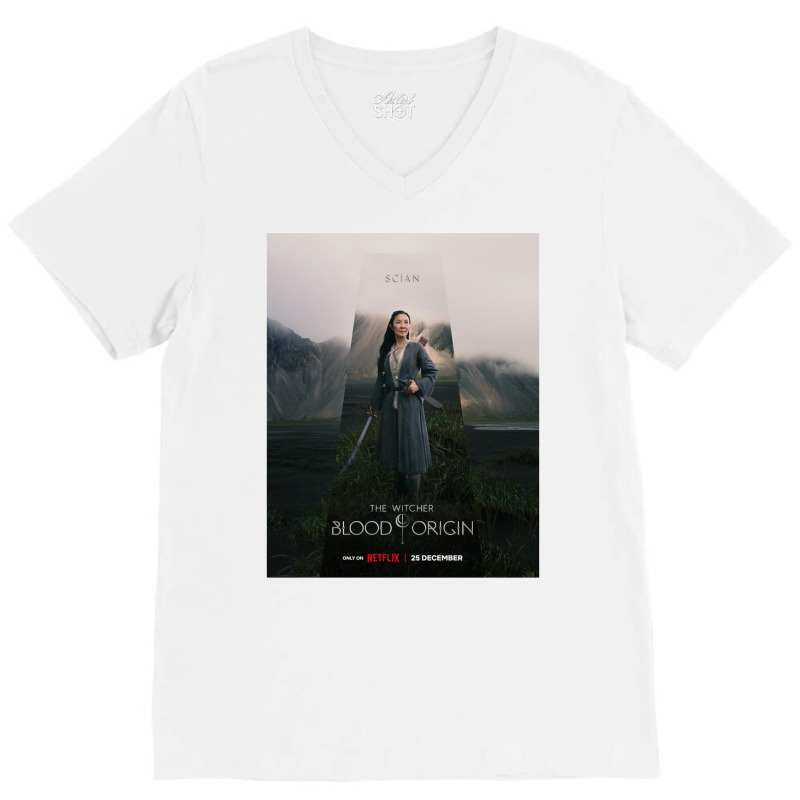 Scian The Witcher Blood Origin V-neck Tee | Artistshot