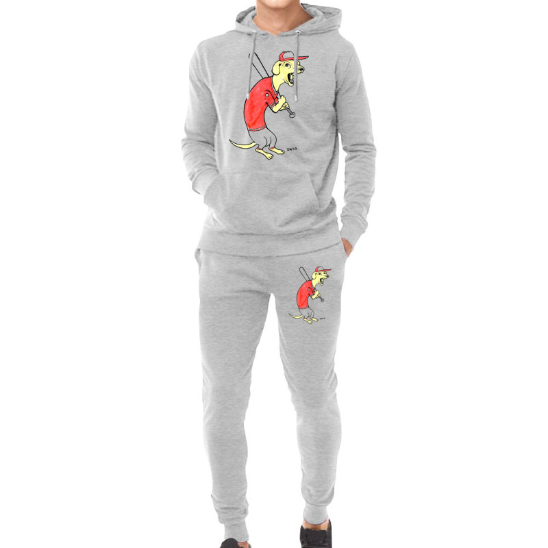 Dachsund Baseball Hipster Hoodie & Jogger Set | Artistshot