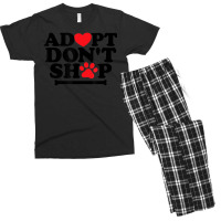 Hot Trend Adopt Don't Shop Animal Lovers Men's T-shirt Pajama Set | Artistshot