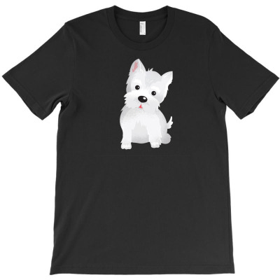 Westie Dog Cute T-shirt Designed By Dirja Lara Amerla