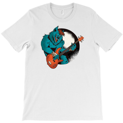 Werewolf Guitarist T-shirt Designed By Dirja Lara Amerla
