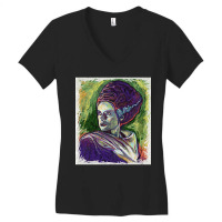 Limited Edition Frank's Bride Abstract Women's V-neck T-shirt | Artistshot