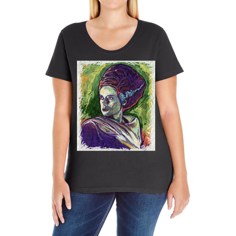 Limited Edition Frank's Bride Abstract Ladies Curvy T-Shirt by michealyoungerlk01 | Artistshot