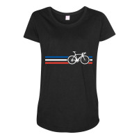 Bike Stripes French National Road Race V2 Maternity Scoop Neck T-shirt | Artistshot