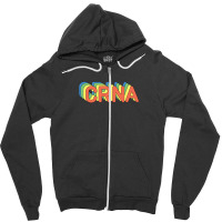 Crna Nurse Anesthetist Retro Design Zipper Hoodie | Artistshot