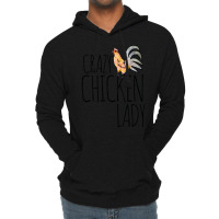 Crazy Chicken Lady Blue Lightweight Hoodie | Artistshot