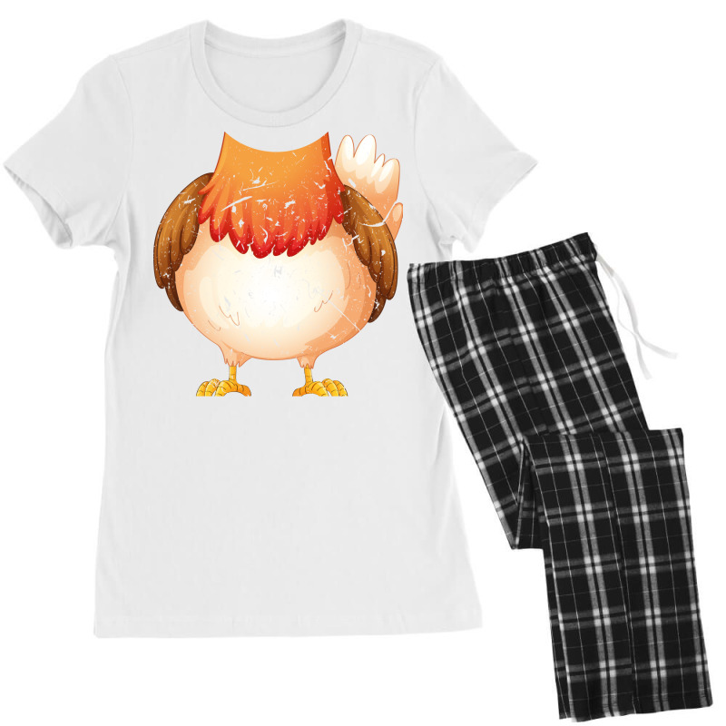 Chicken Costume Cute Boys Girls Farm Hipster Women's Pajamas Set by seakolaasseh | Artistshot