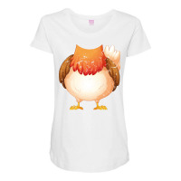 Chicken Costume Cute Boys Girls Farm Hipster Maternity Scoop Neck T-shirt | Artistshot