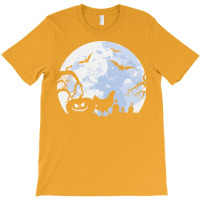 Chicken Halloween Costume Farmer Chickens Pumpkin Yellow T-shirt | Artistshot