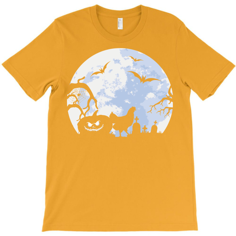 Chicken Halloween Costume Farmer Chickens Pumpkin Yellow T-shirt | Artistshot