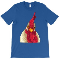 Chicken Face With Staring Eyes Comb Wattles Summer T-shirt | Artistshot