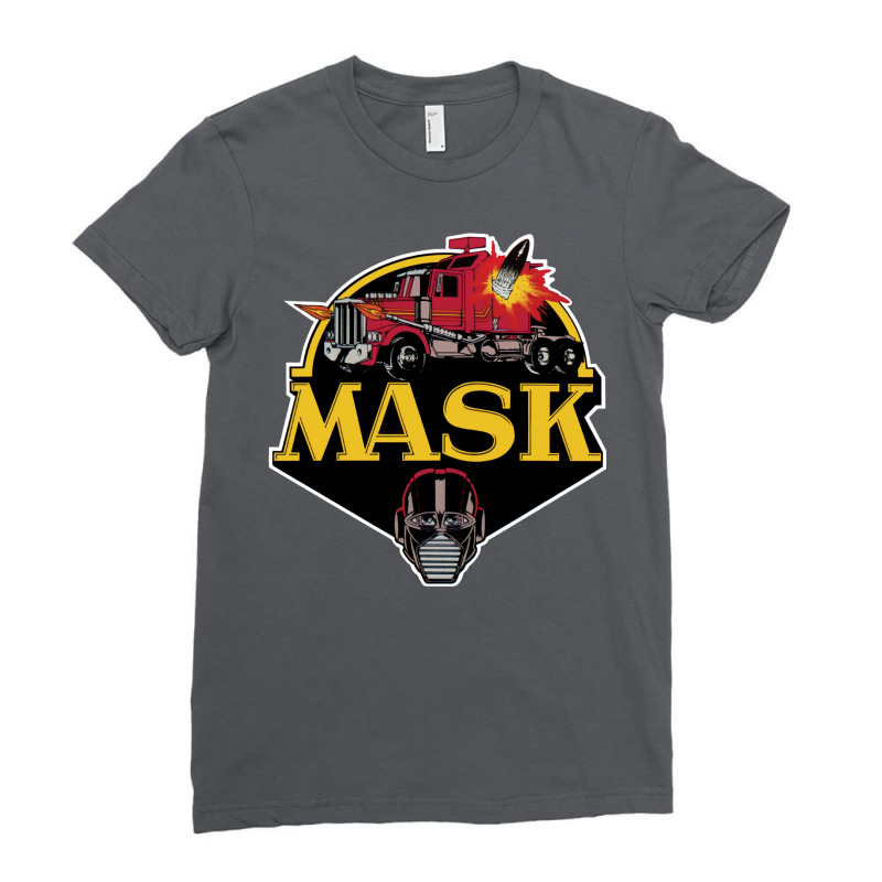 Mask Mobile Armored Strike Kommand Ladies Fitted T-Shirt by nilulatulo | Artistshot