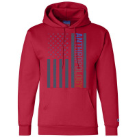 American Flag Anthropology Anthropologist 70s Champion Hoodie | Artistshot