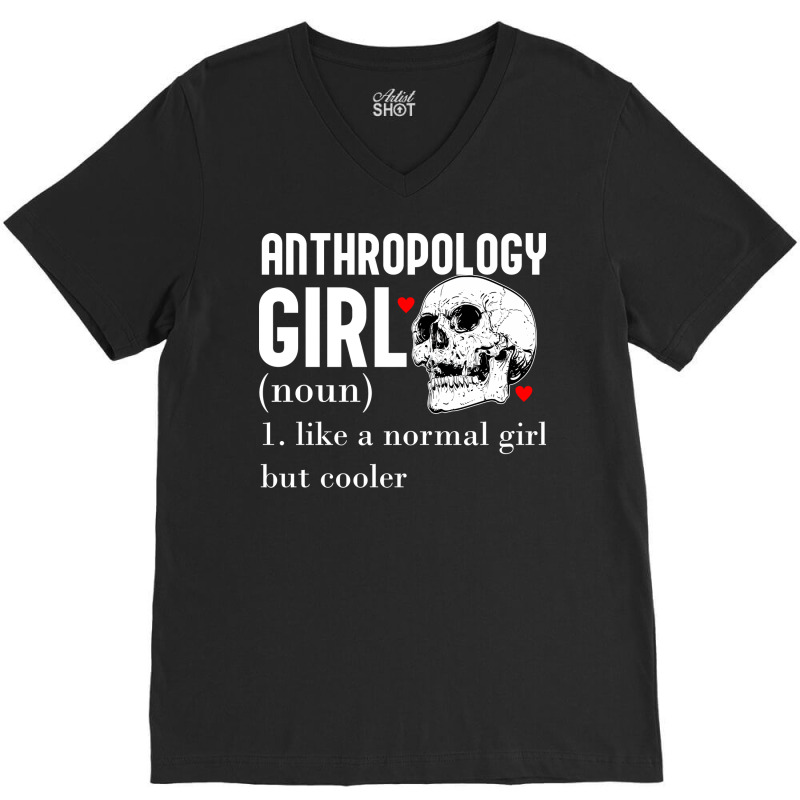 Anthropology Girl Travel V-neck Tee | Artistshot