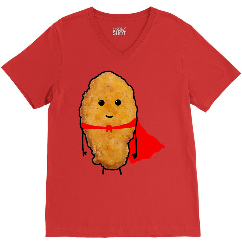 Cute Chicken Nugget Travel V-neck Tee | Artistshot