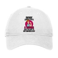 Never Underestimate Woman Anthropology Aesthetic Adjustable Cap | Artistshot