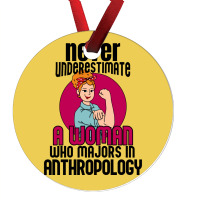 Never Underestimate Woman Anthropology Aesthetic Ornament | Artistshot