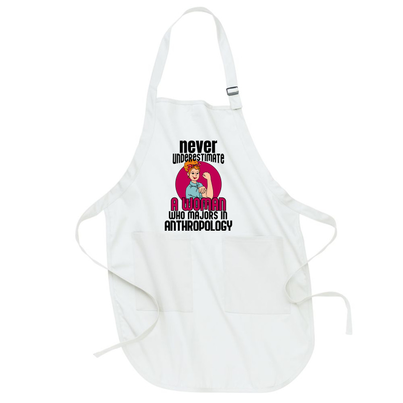 Never Underestimate Woman Anthropology Aesthetic Full-length Apron | Artistshot