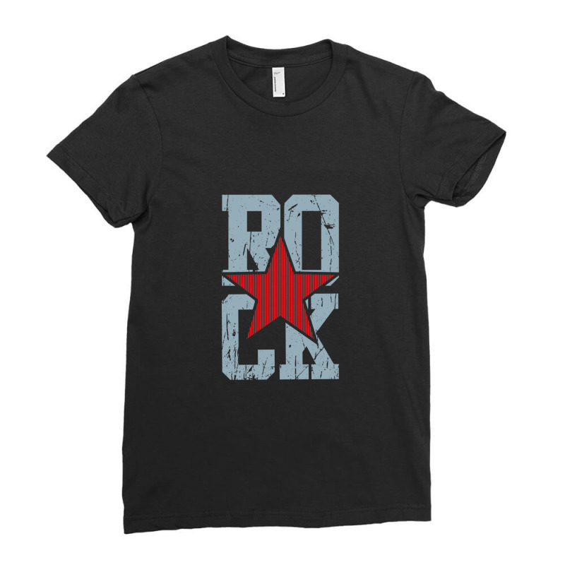 Rock Star Ladies Fitted T-Shirt by RaymondFaircloth | Artistshot