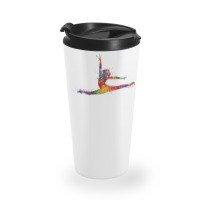 Girl Gymnastics Twine Watercolor Travel Mug | Artistshot