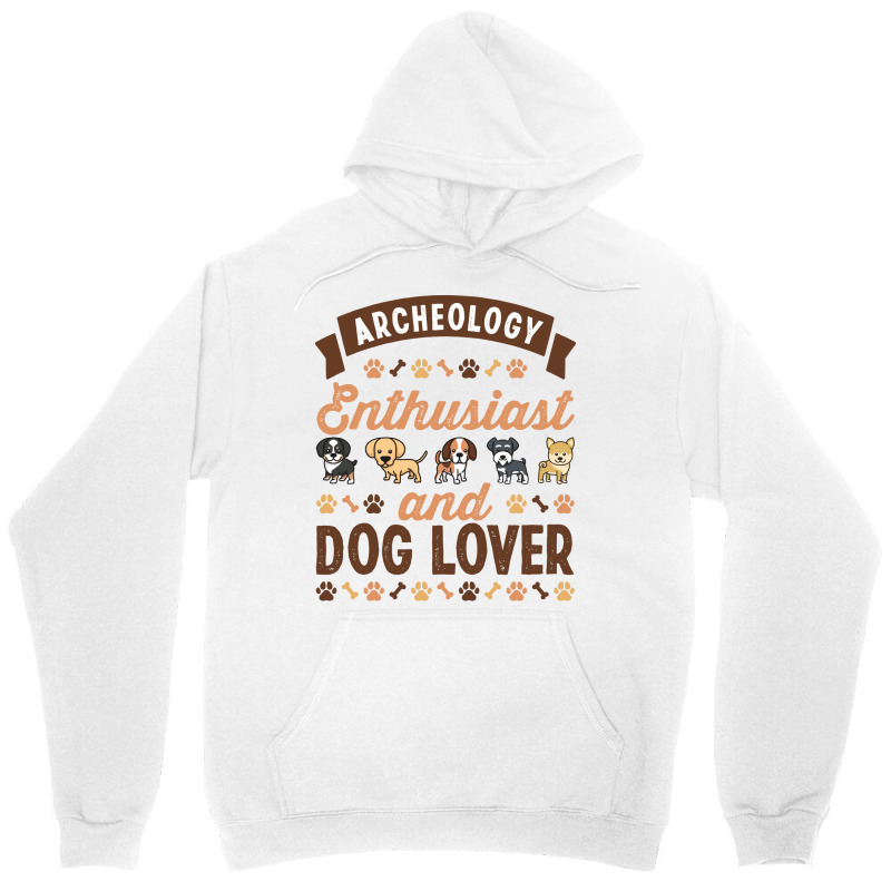 Archeology Enthusiast And Dog Lover Gift Yellow Unisex Hoodie | Artistshot