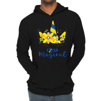 Down Syndrome Awareness Unicorn Girl Mom Extra Magical T Shirt Lightweight Hoodie | Artistshot