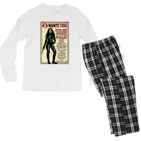 Cobra Recruiting Poster Featuring The Baroness (g.i. Joe) Men's Long Sleeve Pajama Set | Artistshot