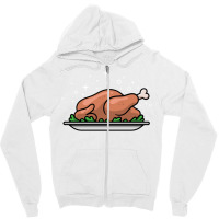 Roast Chicken Dish Cartoon 70s Zipper Hoodie | Artistshot