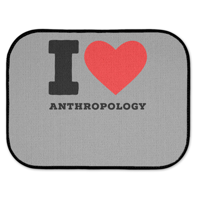 I Love Anthropology Aesthetic Rear Car Mat | Artistshot