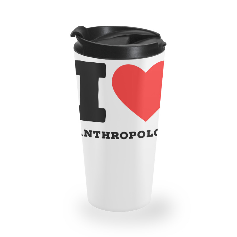 I Love Anthropology Aesthetic Travel Mug | Artistshot