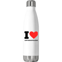 I Love Anthropology Aesthetic Stainless Steel Water Bottle | Artistshot