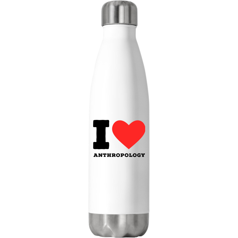 I Love Anthropology Aesthetic Stainless Steel Water Bottle | Artistshot