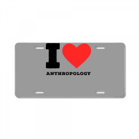 I Love Anthropology Aesthetic License Plate | Artistshot