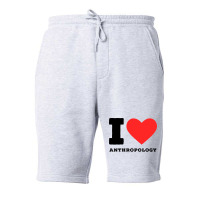 I Love Anthropology Aesthetic Fleece Short | Artistshot