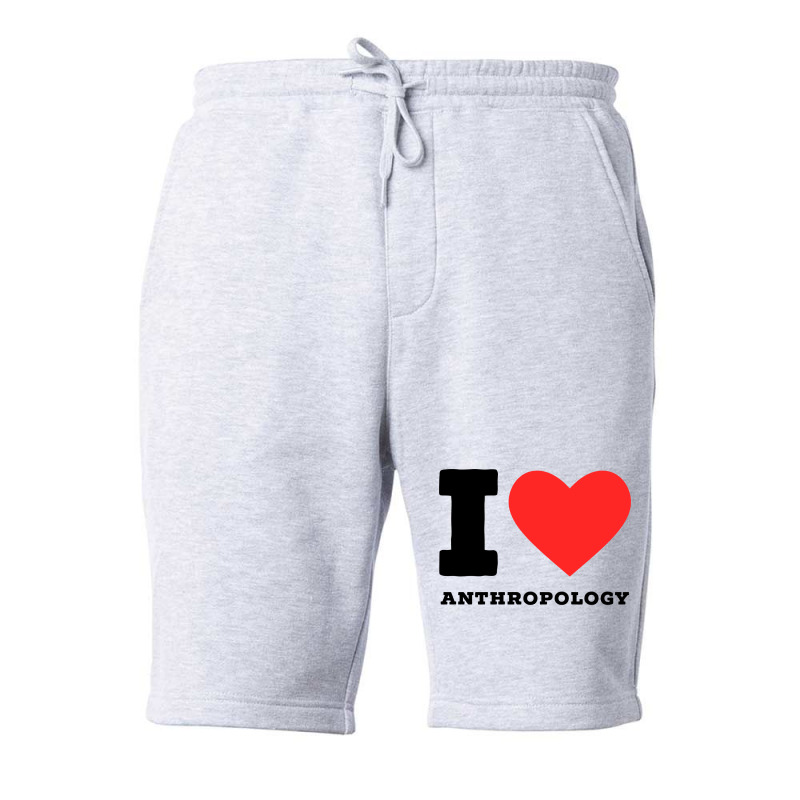 I Love Anthropology Aesthetic Fleece Short | Artistshot