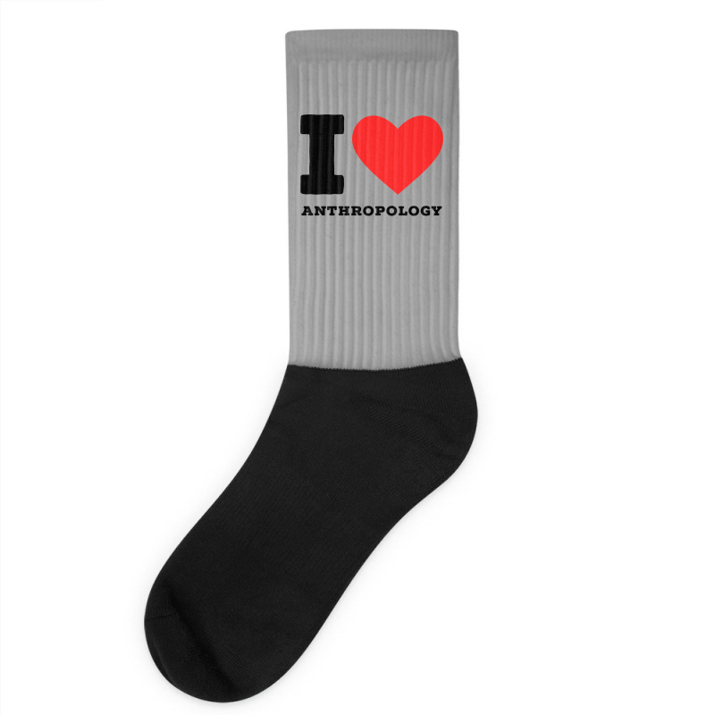 I Love Anthropology Aesthetic Socks | Artistshot