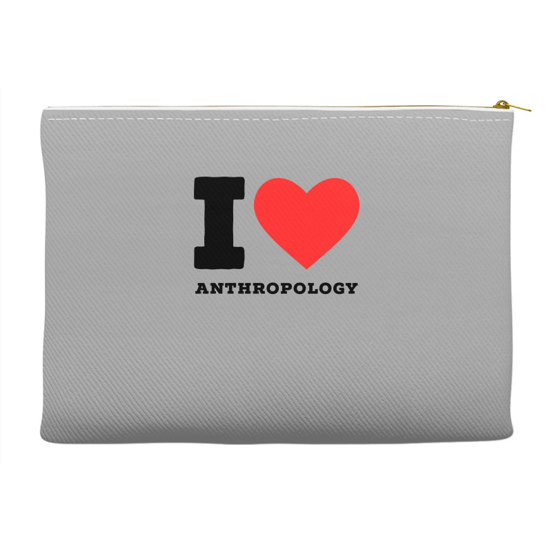 I Love Anthropology Aesthetic Accessory Pouches | Artistshot