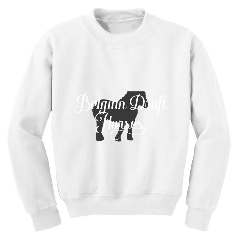 Trending Belgian Draft Rider Horse Lover Youth Sweatshirt | Artistshot