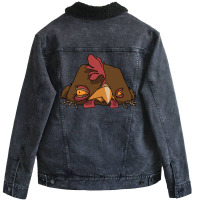 Tired Chicken Love Unisex Sherpa-lined Denim Jacket | Artistshot