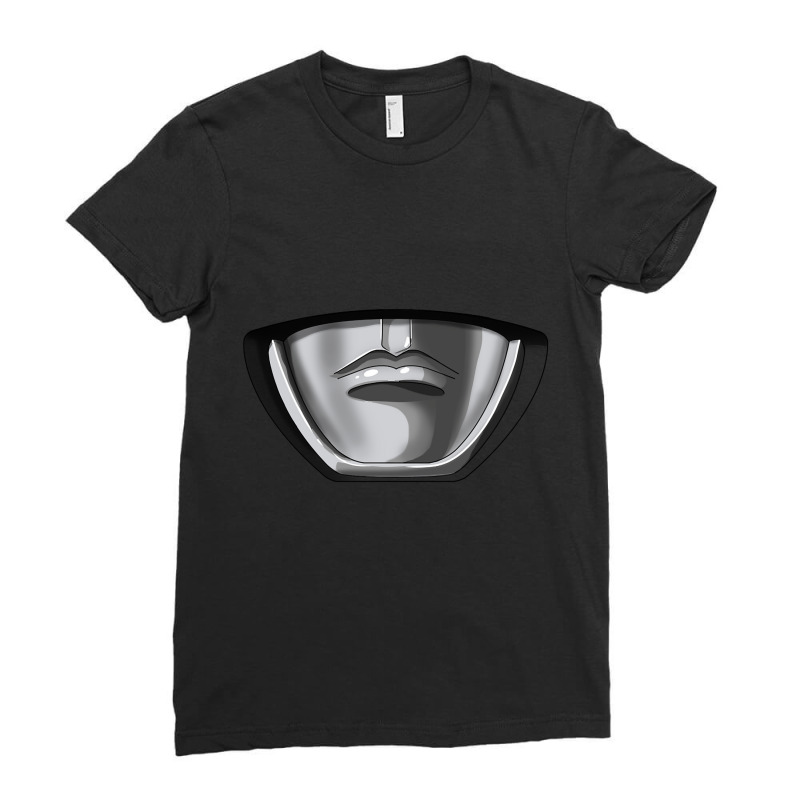 Trending Mighty Morphin Power Mask Black Ladies Fitted T-Shirt by quanghuydinh1 | Artistshot