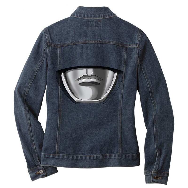 Trending Mighty Morphin Power Mask Black Ladies Denim Jacket by quanghuydinh1 | Artistshot