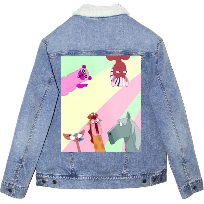 Happy Centaurworld Family Unisex Sherpa-lined Denim Jacket | Artistshot