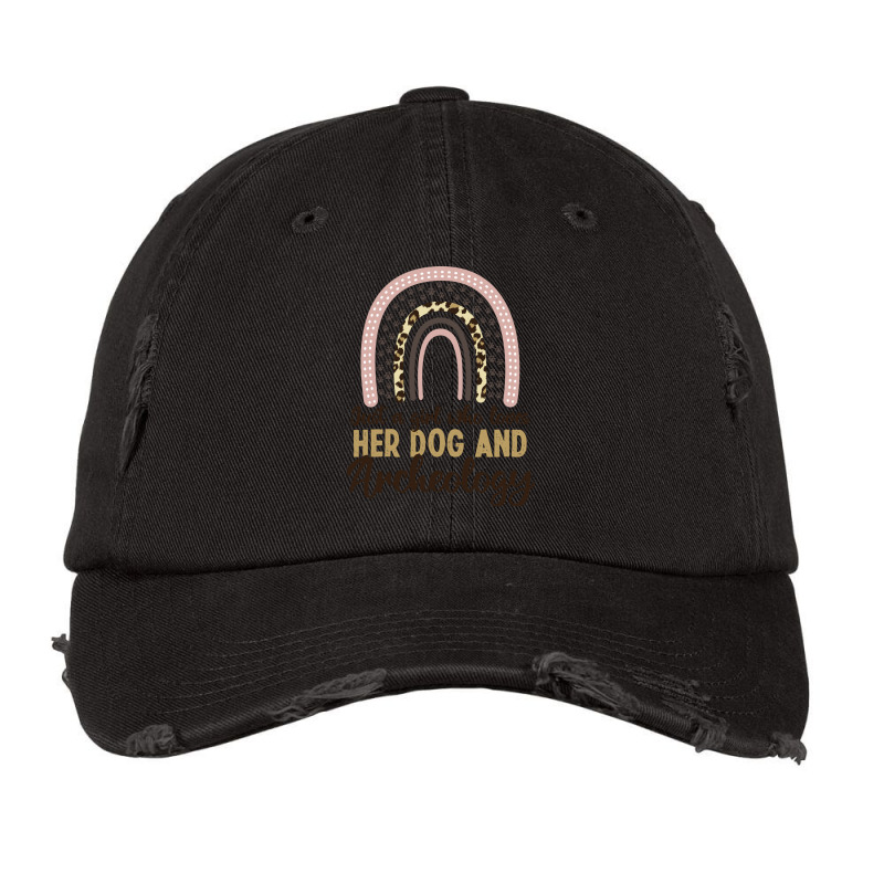 Just A Girl Who Loves Her Dog And Archeology Aesthetic Vintage Cap | Artistshot