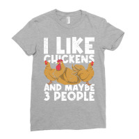 Funny Farming Chicken Lover Farmer Farm Animals Chicken Stars Ladies Fitted T-shirt | Artistshot