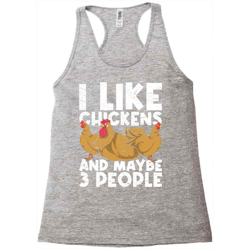 Funny Farming Chicken Lover Farmer Farm Animals Chicken Stars Racerback Tank by ravadadanine2 | Artistshot